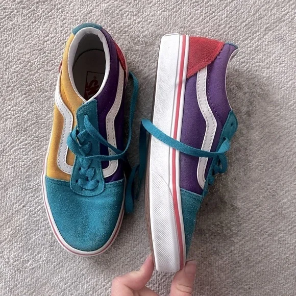 Vans Ward Sneaker - Kids' Multicolor Size 2 - Picture 6 of 9